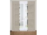 Schiebegardine HOME IN GREEN "ESTRA" Gr. 1, grau (taupe), B:60cm H:245cm, Polyester, Gardinen, Schiebegardine, SET DIGITALDRUCK,BAMBUSOPTIK RECYCELT