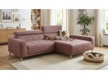 OTTO home "Greevy 248 x 172 cm mit Steppungen, für gängige Saugroboter geeignet" Kopfteile verstellbar, L-Form, aus Pet Friendly Bezug