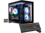GAMEMAX Gaming-PC "HYPE-M BK 8204 AMD Ryzen 5 7500F 32GB DDR5 1TB SSD RX 9070", bunt (schwarz), Microsoft Windows 11 Home (64 Bit), RX 9070, 32 GB RAM 1.000 GB SSD, Desktop-PCs, Windows 11, DDR5 RAM, Gaming-PC