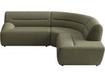 Ecksofa SIT & MORE "Scrabble, L-Form, B: 248cm", grün (olive), B:248cm H:80cm T:248cm, 100% Polyester, Sofas, Ecksofa, Modernes Design in verschiedenen Stoffarten