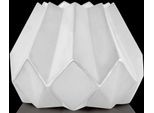 Dekovase KAISER PORZELLAN "Polygono Star 1", weiß, B:25,5cm H:19cm T:25,5cm, Porzellan, Vasen, Dekovase
