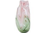Tischvase GILDE "Vase Antanarivo rosa H. 43 cm", bunt (rosa), B:19cm H:43cm T:19cm Ø:19cm, Glas, Vasen, Tischvase, Dekovase, Glas, Antanarivo, Tischdekoration, Trenddeko, Designvase