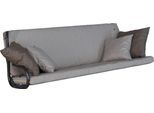 Bankauflage "Smart", beige, B:178cm H:9cm T:180cm, Obermaterial: 100% Polyester. Füllung: 100% Polyurethan, ANGERER FREIZEITMÖBEL, Polsterauflagen, Bankauflage