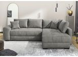 Ecksofa JOCKENHÖFER GRUPPE "Amalfi L-Form, B: 270 cm, Liegefl. 146x224 cm, Dauerschlafsofa", hellgrau 415, 19, B:270cm H:88cm T:193cm, Korpus: 100% Polyester;Kissen: 100% Polyester, Sofas, Ecksofa, Couch mit Tonnentaschen-Federkern, Topper, Bettkasten & Kissen