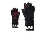 Skihandschuhe ZIENER "LOTAR-Z GORE‑TEX PrimaLoft JUNIOR", Damen, Gr. 7.5, schwarz (schwarz.pop pink), Materialmix, Handschuhe Skihandschuhe, GORE-TEX, wasserdicht, winddicht, atmungsaktiv, extra warm PrimaLoft
