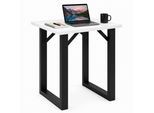 Bartisch VCM "Holz Bartisch Stehtisch Tisch Tresen Xona 80x80 cm", weiß (schwarz, weiß), B:80cm T:80cm, Tische, Bartisch