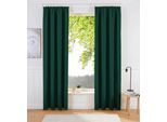 Vorhang OTTO HOME "SOLA" Gr. 2, grün (tannengrün), B:130cm H:175cm, Polyester, Polyester, Gardinen, Vorhang, Breite:130 cm, 1 Schal, einfarbig, Verdunkelung, Topseller