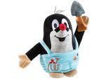 Kuscheltier HEUNEC "Kleiner Maulwurf GRS Gärtner 30 cm", schwarz (schwarz, blau), Plüschfiguren, KinderH:30cm, Polyester, Kuscheltier, H:30cm