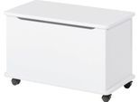 Truhe HOPPEKIDS, weiß, B:73cm H:45cm T:39cm, Massivholz, Truhen, Truhe, Mit Sicherheitsverschluß für den Deckel für maximale Sicherheit