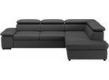 Ecksofa SIT & MORE "Alcudia L-Form, B: 272 cm, Arm- und Kopfteilverstellung, Eckcouch", schwarz, B:272cm H:73cm T:226cm, Sofas, Ecksofa, optional Schlaffunktion, Komfortsitz