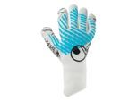 Torwarthandschuhe UHLSPORT "Torwarthandschuhe FM Cybertec Ultragrip SC", Herren, Gr. 12, weiß (weiß, cyberblau, schwarz), Obermaterial: 81% Gummi rubber. 13% Polyester PES. 6% Nylon NY., Handschuhe Torwarthandschuhe