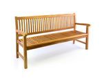 Gartenstuhl VCM "4er Sitzbank Gartenbank Landhausstil Teak Holz", braun, B:60cm T:180cm, Obermaterial: 100% Holz Wood., Stühle, Gartenstuhl