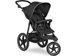 Dreirad-Kinderwagen HAUCK "Runner 2, black", Baby, schwarz, Aluminium, Polyester, Kinderwagen Dreirad-Kinderwagen, Kinderwagen, Jogger mit schwenk- und feststellbarem Vorderrad