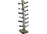 Weinregal SIT "Fukuoka aus recyceltem Teak für 13 Flaschen – jedes ein Unikat", beige (natur), B:40cm H:185cm T:25cm, Massivholz, Regale, Weinregal, Recyceltes Teak in Natur – individuelles Unikat für 13 Flaschen