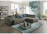 Ecksofa DIE PLANBAR "MP-IN15053 L-Form breiter Schenkel", grau (forest), B:323cm H:73cm T:222cm, 88% Polyester; 12% Polyamid, Sofas, Ecksofa, mit Kopfteilverstellung, wahlweise mit manueller Vorziehbank