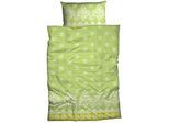 Bettwäsche CASATEX "Oria", lind, B/L: 155cm x 220cm, 1 Stk., 1 Stk., Satin, B/L: 80cm x 80cm, 2 tlg., Satin, Bezug: 100% Baumwolle, Bettwäsche, Bettwäsche, Ornamente und modern