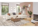 Ecksofa COTTA "Komaris L-Form, B: 244 cm", ivory, B:244cm H:72cm T:166cm, 88% POLYESTER (PES) 12% POLYAMID (PA), Sofas, Ecksofa, mit Kopfteilverstellung, optional Schlaffunktion, Bettkasten & Licht