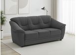 3-Sitzer SIT & MORE "Savona, B: 198 cm, Federkern, Komfortsitzhöhe 46 cm", grau (dunkelgrau), B:198cm H:90cm T:90cm, Sofas, 3-Sitzer, optional Schlaffunktion, Liegefläche 190x137cm, Stoff- & Lederauswahl