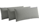 Sofakissen SIT & MORE "Vanity, 2er-Set, B: 60 cm", grau (stone), B:60cm H:30cm T:12cm, Stoff, Polsterauflagen, Sofakissen