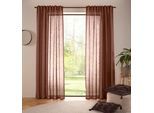Gardine "Marusha, Leinenoptik, halbtransparent, 1er & 2er Pack, Topseller" Gr. 2, cashmere braun, B:140cm H:175cm, Polyester, LEGER HOME BY LENA GERCKE, Gardinen, Gardine, 1/2er Schal, Leinenoptik, grob gewebt, verschiedene Größen
