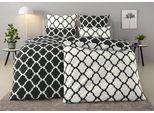 Wendebettwäsche OTTO HOME "Alba in Gr. 135x200 oder 155x220 cm", schwarz, B/L: 135cm x 200cm, 1 Stk., 1 Stk., Renforcé, B/L: 80cm x 40cm, 2 Stk., Renforcé, Obermaterial: 100% Baumwolle, Bettwäsche, Wendebettwäsche, Bettwäsche mit Wendeoptik, in verschiedenen Qualitäten, Baumwolle