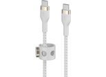 BELKIN Smartphone-Kabel "PRO Flex USB-C/USB-C-Kabel", weiß, 200cmcm, 60 kW, Kabel, Smartphone-Kabel