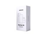 SAMSUNG USB-Ladegerät "Starterkit für Galaxy S26 Ultra - Original Case + Glas + 25 W Charger", weiß (transparent, schwarz), B:9,3cm H:5cm T:22cm, Ladegeräte, USB-Ladegerät