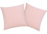 Kissenbezüge OTTO HOME "Cremona2 100% Baumwoll-Jersey mit Reißverschluss", rosa (rosé), B:40cm L:40cm, Jersey, Obermaterial: 100% Baumwolle, Kissenbezüge, Kissenbezüge, Kissenhülle in diversen Größen