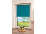 Seitenzugrollo K-HOME "Thermo Klemmfix-Rollo" Gr. 18, blau (petrol), B:120cm H:150cm, Polyester, Rollos, Seitenzugrollo, 1 Stück