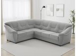 Ecksofa SIT & MORE "Savona L-Form, B. 262 cm, Komfortsitz, Eckcouch mit Stoff- & Lederwahl", grau (silber), B:262cm H:90cm T:212cm, Sofas, Ecksofa, optional Schlaffunktion, Liegefl. 120x195 cm