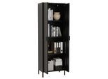 Aktenschrank VCM "Stahl Schrank Büroschrank Dielenschrank Flokas XL", schwarz, B:60cm T:35cm, Obermaterial: 100% Metall MT., Schränke, Aktenschrank