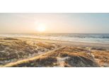 Leinwandbild BÖNNINGHOFF "Wandbild STRAND SONNENUNTERGANG 50x100 cm – Leinwandbild Keilrahmen", beige (farbe bild(er): beige, blau, gelb), B:100cm H:50cm T:2cm, Canvas, MDF, Bilder, Leinwandbild, auf Keilrahmen gespannt