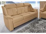 3-Sitzer SIT & MORE "Basel", braun (cappuccino), B:190cm H:98cm T:95cm, Altara Nubuck, Luxus-Microfaser (100% Polyester);PRIMABELLE-Microfaser, Luxus-Microfaser (100% Polyester);SOFTLUX-Kunstleder;NaturLEDER (echtes Rindsleder), Sofas, 3-Sitzer