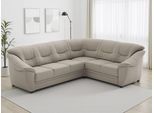 Ecksofa SIT & MORE "Savona L-Form, B. 262 cm, Komfortsitz, Eckcouch mit Stoff- & Lederwahl", beige (taupe), B:262cm H:90cm T:212cm, Sofas, Ecksofa, mit Schlaffunktion, Liegefl. 120x195 cm