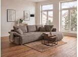 Ecksofa COLLECTION AB "Funtastic L-Form, B: 213 cm, Schlaffunktion, Bettkasten, auch in Cord", braun (taupe), B:213cm H:41cm T:166cm, 100%Polyester, Sofas, Ecksofa, Armteilverstellung, Bonnellfederkern, frei stellbar