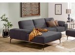 Ecksofa W.SCHILLIG "run, Designsofa mit tollem Sitzkomfort, bequem, L-Form", grau (anthrazit w82), B:319cm H:88cm T:178cm, Longlife Xtra-Leder Z73: Naturwalkleder der Luxusklasse aus den erlesensten Rohhäuten. Hautstärke 1, 1 – 1, 3 mm;ROHLEDER Jacquard-Flachgewebe Q2 W60 (63% Polyester, 37% Polyacryl);ROHLEDER Chenille-Flachgewebe Q2 W77 (68% Polyacryl, 32% Polyester);Stoff S37 (100% Polyester),