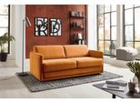Schlafsofa "Limone, Dauerschläfer,B: 178cm, Liegefläche: 140 x 200cm,inkl Matratze", orange (safran, orange), B:178cm H:82cm T:93cm, ATLANTIC HOME COLLECTION, Sofas, Schlafsofa, für Dauerschläfer geeignet inklusive hochwertige Matratze