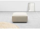 Hocker HOME AFFAIRE "Glimminge auch in Breitcord, Feincord und Easy care-Bezug", beige (sand), B:80cm H:42cm T:80cm, 96% Polyester, 4% Polyacryl, Hocker, Hocker, passend zur Serie "Glimminge"