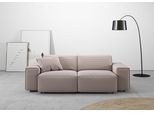 2,5-Sitzer HOME AFFAIRE "Glimminge auch in Breitcord, Feincord + Easy care-Bezug", rosa, B:214cm H:71cm T:101cm, 12% Polyaxryl, 88% Polyester, Sofas, 2 5-Sitzer, besondere Kedernähte, Zierkissen