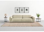 Big-Sofa TRENDMANUFAKTUR "Braga Japandi-Design, mit hochwertigem Kaltschaum, Megasofa, in Cord", silber (silber lining), B:254cm H:72cm T:107cm, 100% Polyester, Sofas, Big-Sofa, modernes Big-Sofa, Couch mit hohem Sitzkomfort, 254/72/107 cm (B/H/T)