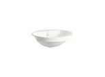Laufen FORM Halbeinbauwaschtisch H516FM50001041 450x450x163 mm, mit Armaturenbank, mit einem Hahnloch, mittig, mit Überlauf, weiß
