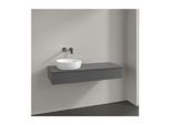 Villeroy und Boch Antao Waschtisch-Unterschrank K11050GK 120x19x50cm, Hahnloch, Waschbeckenplattenfarbe Lack, anthracite matt lacquer