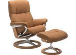 Relaxsessel STRESSLESS "Mayfair", braun (taupe paloma), B:92cm H:103cm T:79cm, Leder BATICK: BATICK ist ein leicht korrigiertes, durchgefärbtes und genarbtes Möbelleder, bei dem die meisten Unebenheiten und Spuren in der Regel entfernt wurden.;Leder PALOMA: PALOMA ist ein durchgefärbtes Semianilin-Möbelleder mit natürlicher Narbung.;ROHLEDER Stoff Q2 FARON: Ein fester zuverlässiger Bouclé mit eine
