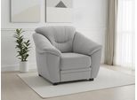 Sessel SIT & MORE "Savona, B: 103 cm, Federkern-Polsterung, komfortable Sitzhöhe 46 cm", grau (silber), B:103cm H:90cm T:90cm, Sessel, Sessel, Bequeme Armlehnen, Ziernähte, frei im Raum stellbar, zeitloses Design