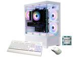 GAMEMAX Gaming-PC "Vista AW 8208 AMD Ryzen 5 9600X 32GB DDR5 1TB SSD RX 9070", bunt (weiß), Microsoft Windows 11 Home (64 Bit), RX 9070, 32 GB RAM 1.000 GB SSD, Desktop-PCs, Windows 11, DDR5 RAM, Gaming-PC