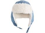 Fellimitatmützen LEVI'S "COZY TRAPPER", Damen, blau (blau sky wash), Denim/Jeans, Baumwolle, Mützen Fellimitatmützen, Trapper-Mütze, Wintermütze, angenehm weich und wärmend