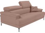 2,5-Sitzer EGOITALIANO "Soul, Design und Sitzkomfort auf hohem Niveau, tolle Details", rosa (millenium rose), B:200cm H:76cm T:106cm, Leder »BULL« (echtes Rindsleder). Geschliffenes, pigmentiertes und behandeltes Rindsleder mit einer Dicke von 1, 3-1, 5 mm. Dieses Leder zeigt eine ziemlich weiche Hand mit einem halb undurchsichtigen Aussehen. Es handelt sich um ein geschütztes Leder. Eine leichte