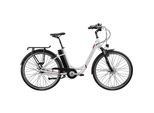 E-Bike ZÜNDAPP "Z517" Gr. 48, weiß (weiß, beere), Elektrofahrräder, 48cm, 28 Zoll (71,12cm), E-Bike, E Bike Damenfahrrad 28 Zoll 155 - 190 cm mit 7 Gang Nabenschaltung