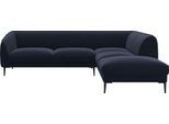Ecksofa FLEXLUX "Belle Designsofa, L-Form, B/T 268/209 cm", blau (royal blau), B:268cm H:74cm T:209cm, 100% Polyester, Sofas, Ecksofa, Skandinavisches Design, In hochwertiger Verarbeitung