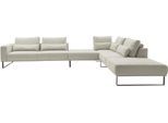 Musterring "JustB PM100 bequem, modern, elegant und viel Platz, bodenfrei" mit Zwischenhocker, wahlweise mit Funktion und Kissen, Maße 290 x 398
